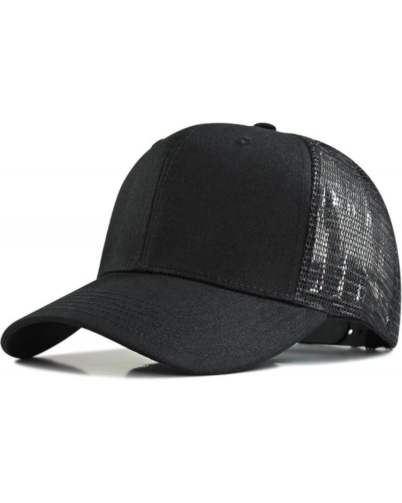 Breathable Mesh Baseball Caps for Men and Women, Quick Dry Sports Caps, Going Out Fishing Caps Trucker Caps One Size Black $1...