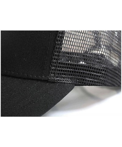 Breathable Mesh Baseball Caps for Men and Women, Quick Dry Sports Caps, Going Out Fishing Caps Trucker Caps One Size Black $1...