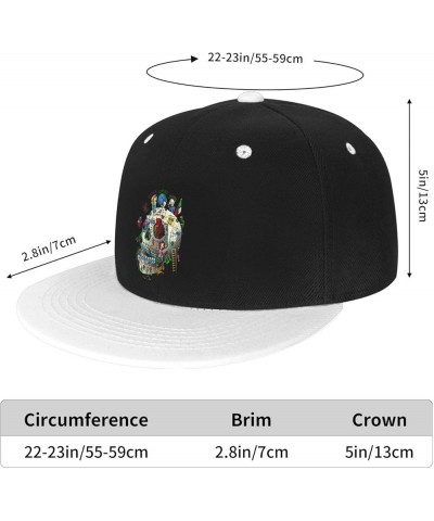 Skeleton s World Baseball Cap for Men Women Snapback Hat Adjustable Flat Bill Hats White $11.62 Baseball Caps