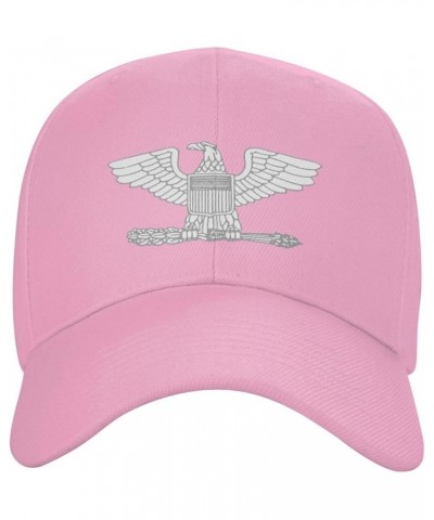 Us-O6 Insignia Baseball Cap for Men Women Hat Adjustable Truck Driver Baseball Caps Dad Hats Pink $11.02 Baseball Caps