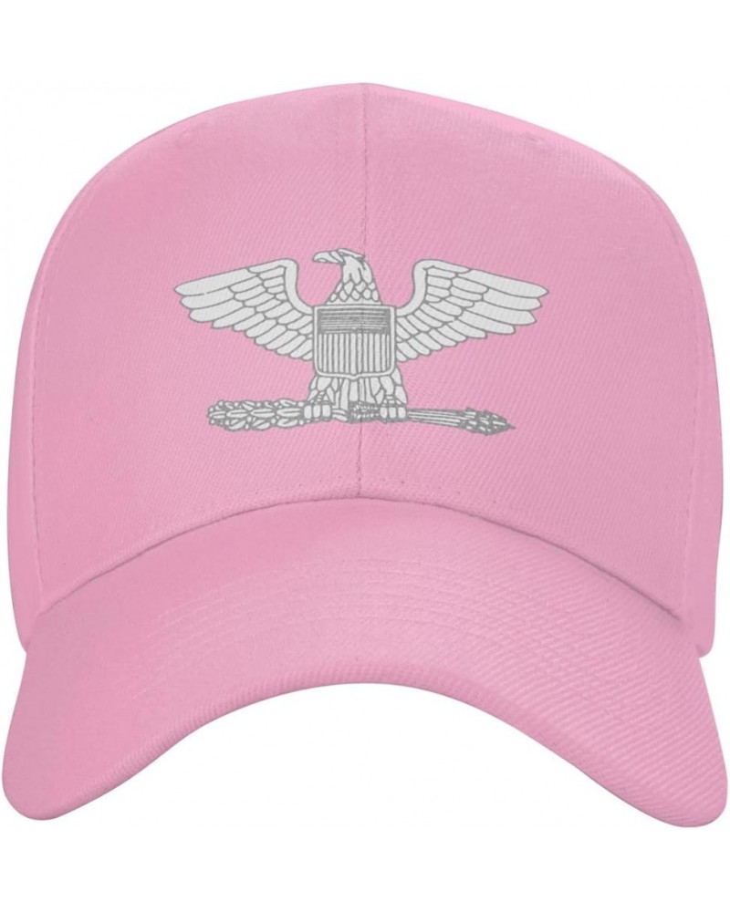 Us-O6 Insignia Baseball Cap for Men Women Hat Adjustable Truck Driver Baseball Caps Dad Hats Pink $11.02 Baseball Caps