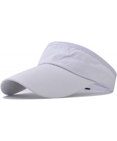 Mens Womens Sun Visors Sport Wear Athletic Visor Cotton Sun Protection Cap 2-white $9.00 Baseball Caps