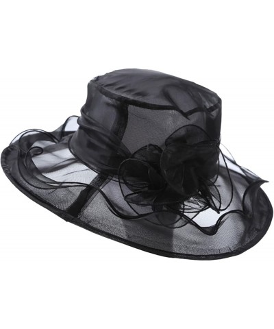 Women's Church Fascinator Bridal Tea Party Wedding Hat in N Out Burger Hat Black-a $8.34 Sun Hats