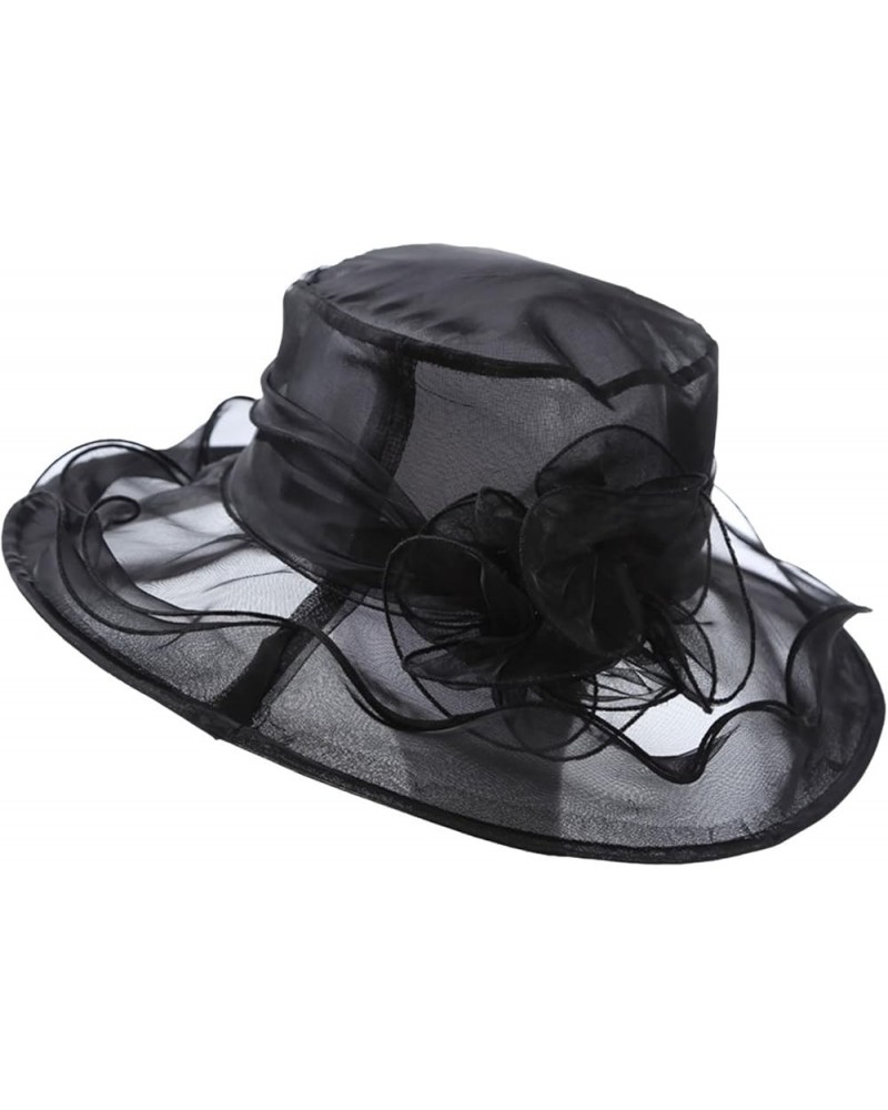 Women's Church Fascinator Bridal Tea Party Wedding Hat in N Out Burger Hat Black-a $8.34 Sun Hats