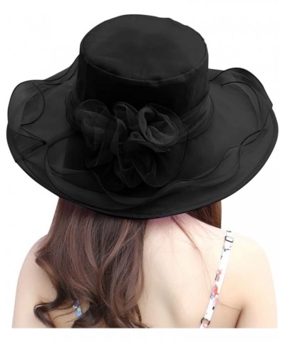 Women's Church Fascinator Bridal Tea Party Wedding Hat in N Out Burger Hat Black-a $8.34 Sun Hats