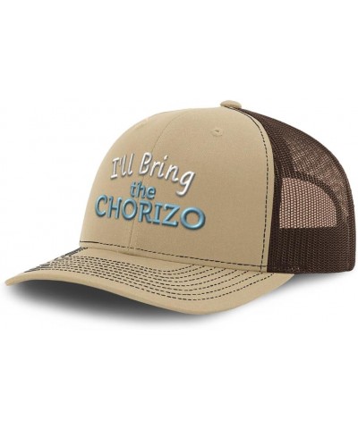 Richardson Trucker Hat I'll Bring The Chorizo Polyester Baseball Cap Khaki Coffee $20.64 Baseball Caps