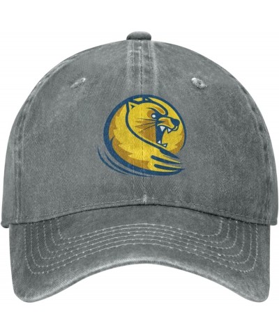 Lander University Logo Cowboy Hats，Unisex Adjustable for Hat Baseball Cap Casquette Gray $14.74 Cowboy Hats