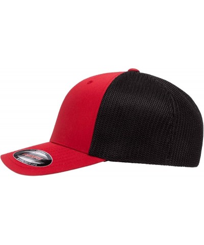 Ford F150 Tonka Truck Classic Outline Design Flexfit 6511 Trucker Mesh Fitted Cap Red-black $18.28 Baseball Caps