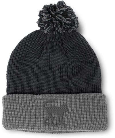 Custom Pom Pom Beanies for Women Monkey B Embroidery Skull Cap Winter Hats for Men Acrylic 1 Size Black Grey Design Only $14....