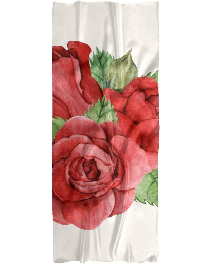 Scarf for Women Lightweight Spring Fall Winter Scarves Shawl Wraps Red Rose $14.03 Scarves