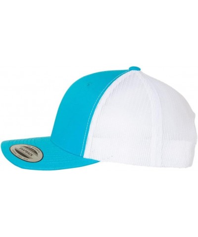 1953-56 Ford F100 Pickup Truck Fully Embroidered Yupoong 6606 Snapback Trucker Fitted Cap Turquoise-white $15.26 Baseball Caps