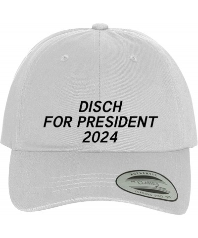 Disch for President 2024 - Comfortable Dad Hat Baseball Cap White $17.60 Baseball Caps