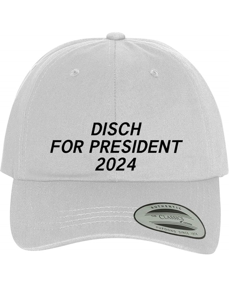 Disch for President 2024 - Comfortable Dad Hat Baseball Cap White $17.60 Baseball Caps