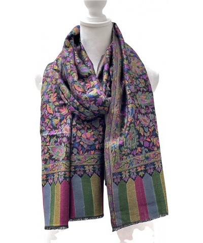 Scarves for Women Modal Scarf Unique Floral Prints Accessory for Summer/Spring Sadle Black $25.71 Scarves