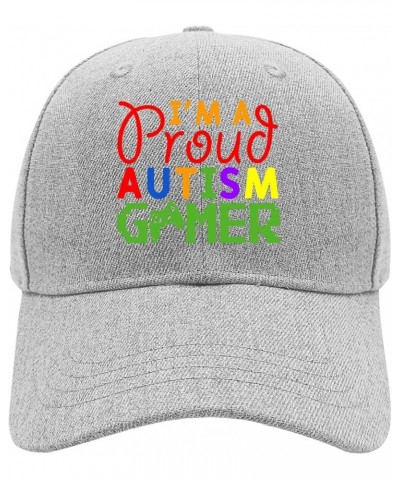 Baseball Hat I'm A Proud Autism Gamer Dad Cap for Teen Vintage Camo Snapbacks for Gifts Pale $9.69 Baseball Caps