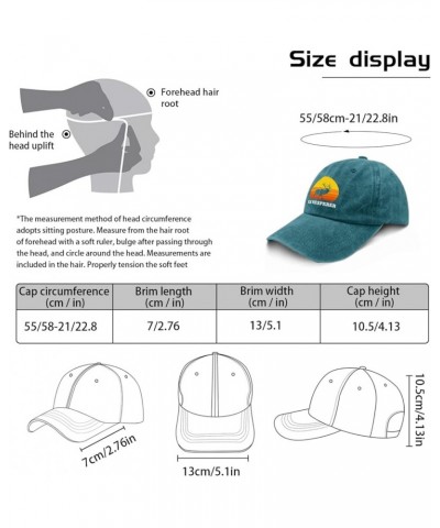 Deer Whisperer Cap Womens Summer Hat Pigment Black Trucker Hat Men Gifts for Dad Outdoor Caps Cyan Blue $11.19 Sun Hats