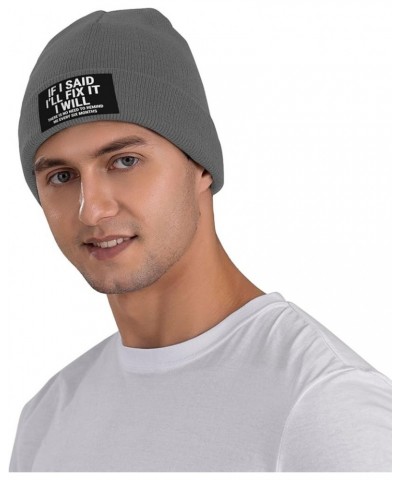 If I Said I'll Fix It Beanie Hats for Men Women Soft Cap Slouchy Knit Hat Deep Heather $9.11 Skullies & Beanies