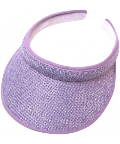 Unisex Visor Golf Tennis Sun Visor Cap Outdoor Sport Sun Hat for Cycling Running Jogging UV Protection Sun Cap Purple $7.20 V...