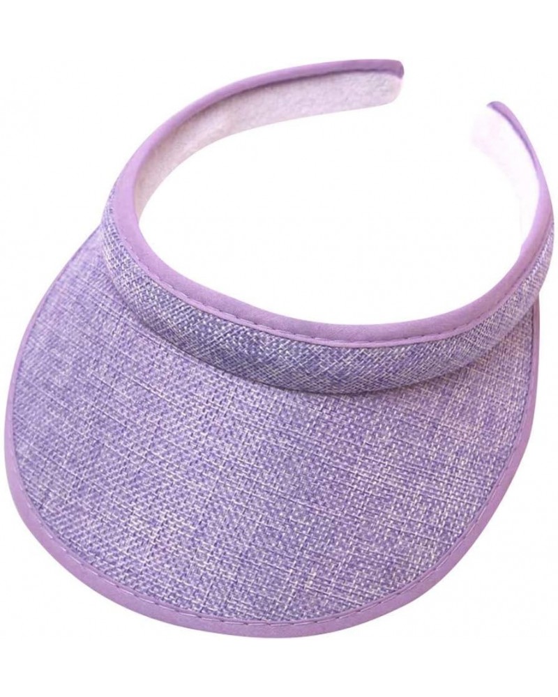 Unisex Visor Golf Tennis Sun Visor Cap Outdoor Sport Sun Hat for Cycling Running Jogging UV Protection Sun Cap Purple $7.20 V...