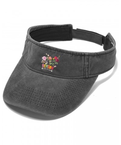 Vintage Fun Flowers for The Class of 2024 Cap Visor Hat for Women Visor Lightweight Sun Protection $11.38 Sun Hats