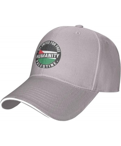 Stand with Palestine Cotton Dad Hat for Men and Women Soft Baseball Cap Gray $8.48 Baseball Caps