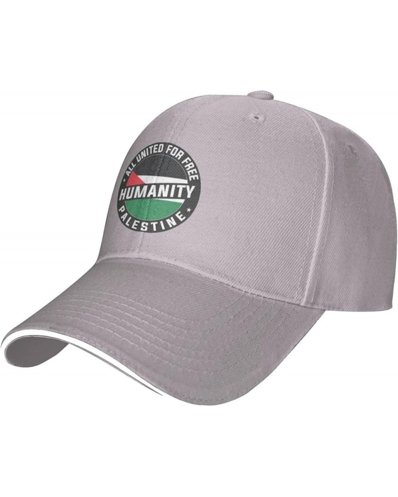 Stand with Palestine Cotton Dad Hat for Men and Women Soft Baseball Cap Gray $8.48 Baseball Caps