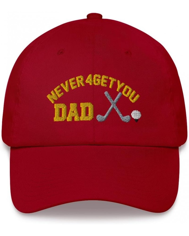 Golf Dad Hat Cranberry $25.43 Baseball Caps