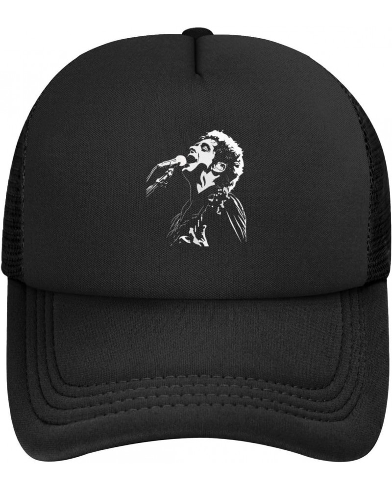 Gustavo Singer Cerati Mesh Hat Baseball Cap Adjustable Snapback Trucker Cap for Men Women Black $9.45 Baseball Caps