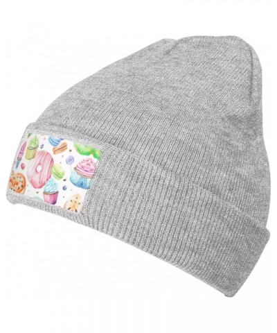 Cupcakes Donuts Muffins Sugar Luxurious Velvet Patch Design,Knitted Wool Hat,Ideal for Sporty & Outdoor Activities $14.25 Sku...