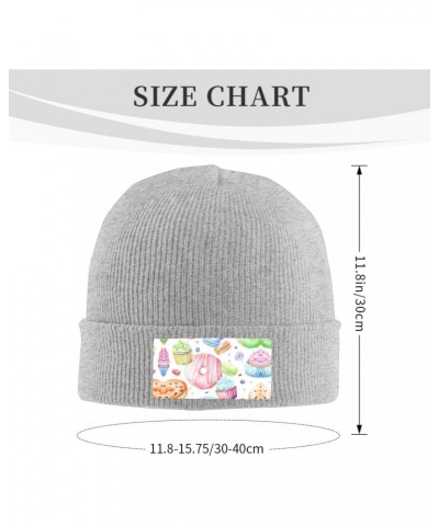 Cupcakes Donuts Muffins Sugar Luxurious Velvet Patch Design,Knitted Wool Hat,Ideal for Sporty & Outdoor Activities $14.25 Sku...