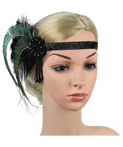 1920s Headpiece Great Gatsby Accessories Flapper Headband Wedding Headpieces for Bride Roaring 20's Art Deco Hair Clip 07gree...