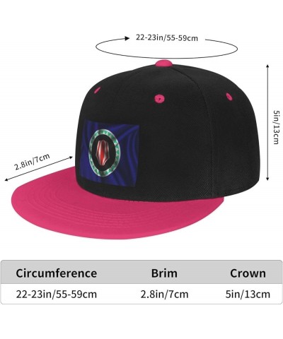 Silk Style Flag of Bougainville Baseball Cap for Men Women Snapback Hat Adjustable Flat Bill Hats Pink $10.38 Baseball Caps