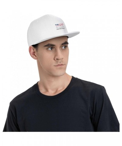 Trump 2024 Fuck Your Feelings Snapback Hats for Men Women Baseball Cap Flat Bill Brim Hat White $12.95 Baseball Caps