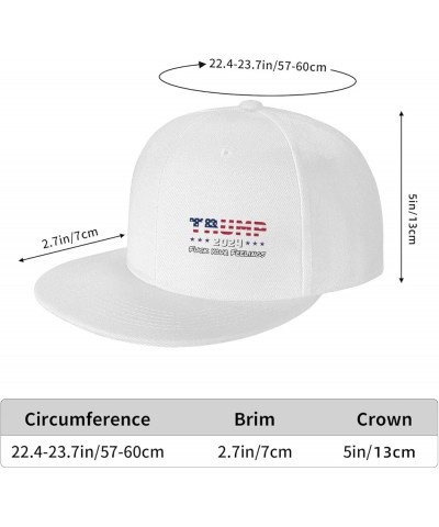 Trump 2024 Fuck Your Feelings Snapback Hats for Men Women Baseball Cap Flat Bill Brim Hat White $12.95 Baseball Caps