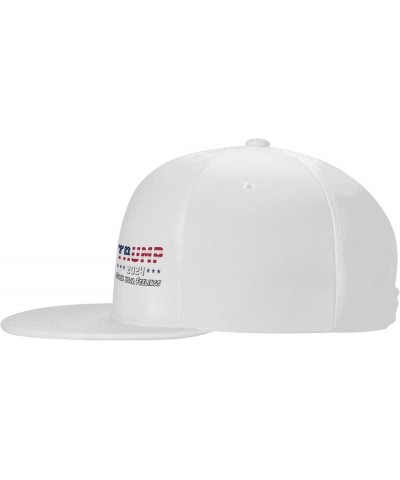 Trump 2024 Fuck Your Feelings Snapback Hats for Men Women Baseball Cap Flat Bill Brim Hat White $12.95 Baseball Caps