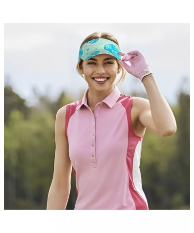 Easter Blue Egg Pattern Baseball Cap with Adjustable Empty Top for Women and Men - Uv Protection Sun Visor Hat $10.44 Visors