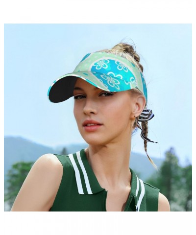 Easter Blue Egg Pattern Baseball Cap with Adjustable Empty Top for Women and Men - Uv Protection Sun Visor Hat $10.44 Visors