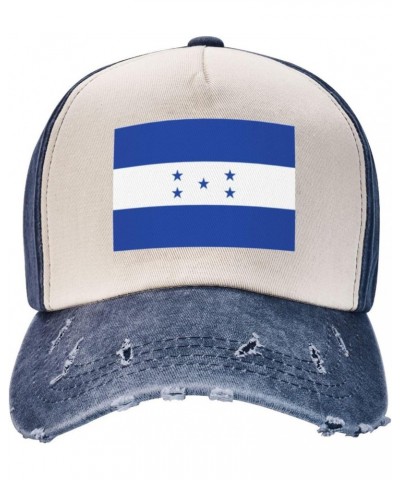 Honduras Flag Upgrade Your Style with Funny Adjustable Cotton Baseball Caps for Men and Women Navy Blue $9.49 Baseball Caps