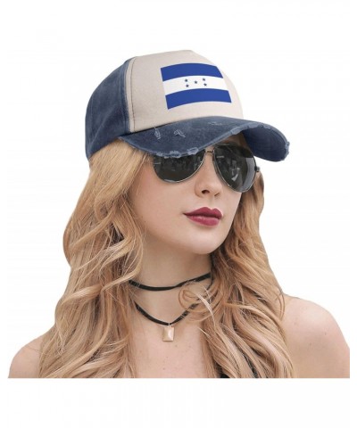 Honduras Flag Upgrade Your Style with Funny Adjustable Cotton Baseball Caps for Men and Women Navy Blue $9.49 Baseball Caps