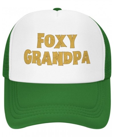 Foxys-Grandpa Hat Black Baseball Cap Men Women Trucker Hat Green $17.96 Baseball Caps