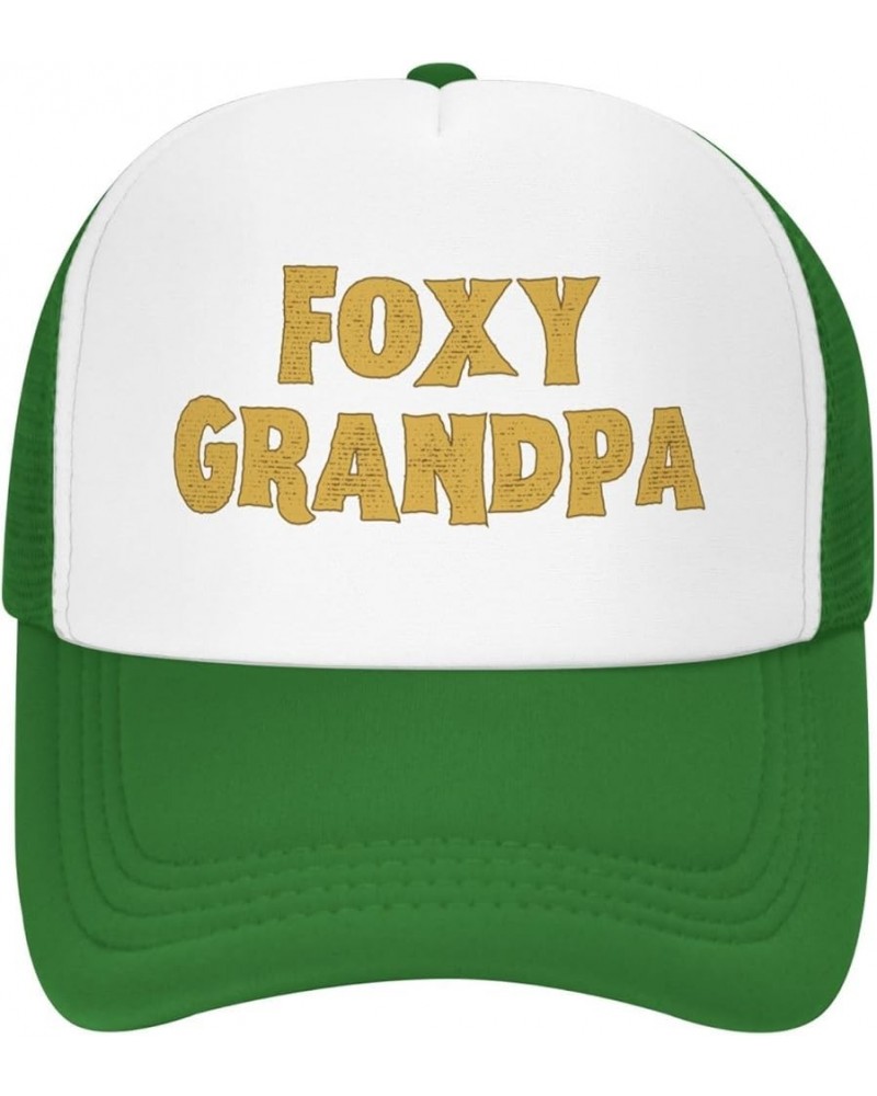 Foxys-Grandpa Hat Black Baseball Cap Men Women Trucker Hat Green $17.96 Baseball Caps