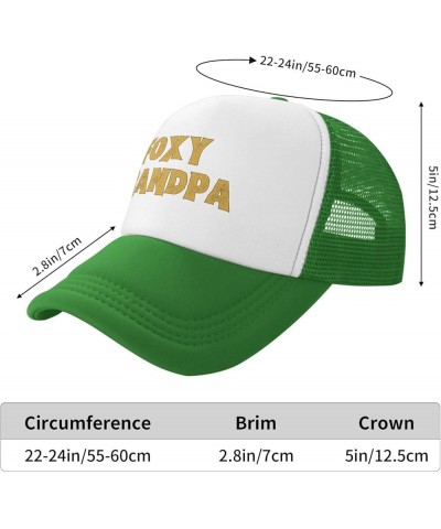 Foxys-Grandpa Hat Black Baseball Cap Men Women Trucker Hat Green $17.96 Baseball Caps