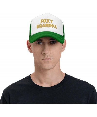 Foxys-Grandpa Hat Black Baseball Cap Men Women Trucker Hat Green $17.96 Baseball Caps