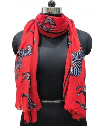 Scarfs for Women Shawl wrap - Lightweight All Season Head/Neck Spring Summer Fall Winter Autumn fashion Scarves Viscose Red Z...