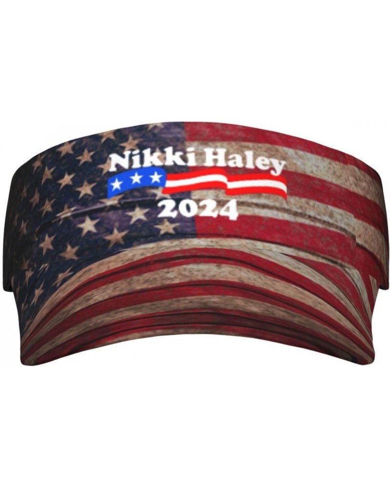 Nikki Haley 2024 for President Campaign Visor Cap Sports Empty Top Hats Adjustable Sun Tennis Caps for Men Women67 Black $13....