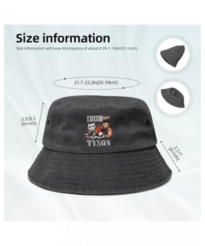 Unisex Fashion Printing Bucket Hat Washed Cotton Sun Fisherman Cap Outdoor Headwear for Women Men Black $14.84 Bucket Hats