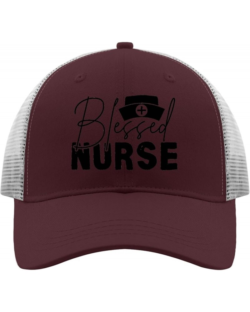 be Used Nurse Hats Runners hat Apricot Sun hat Men Gifts for Him Sun Hats Chestnut Red $10.10 Baseball Caps