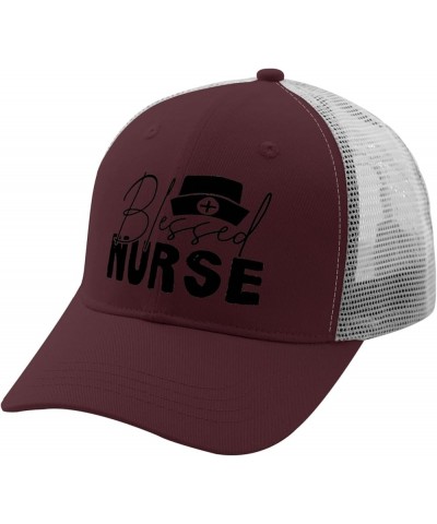 be Used Nurse Hats Runners hat Apricot Sun hat Men Gifts for Him Sun Hats Chestnut Red $10.10 Baseball Caps