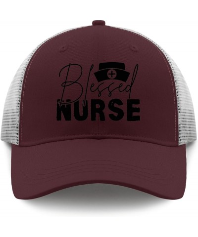 be Used Nurse Hats Runners hat Apricot Sun hat Men Gifts for Him Sun Hats Chestnut Red $10.10 Baseball Caps