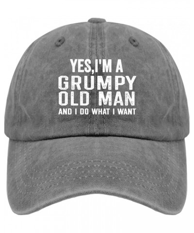 Old Man Baseball Cap I Am a Grumpy Old Man I Do What I Want When I Want Dad Hat for Women Vintage Denim Caps Adjustable Pigme...